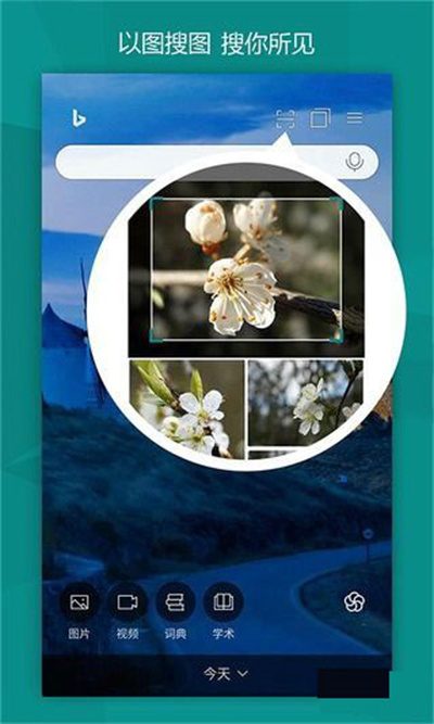 微软必应国际版app下载官网：拥有强大的搜索引擎体验，支持以图搜图，一键下载和分享