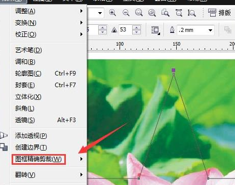 cdrx4怎么把图片放到内部