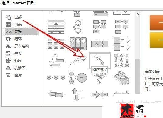 excel2016怎么在表格中插入降序流程符号