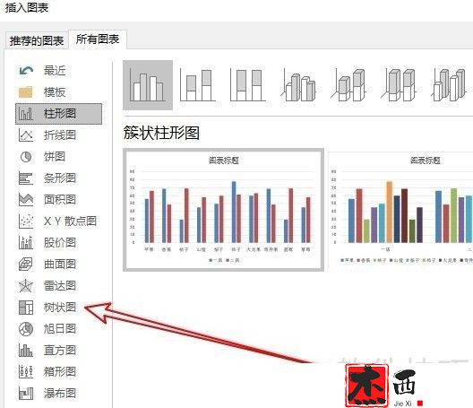 excel2016树状图怎么做